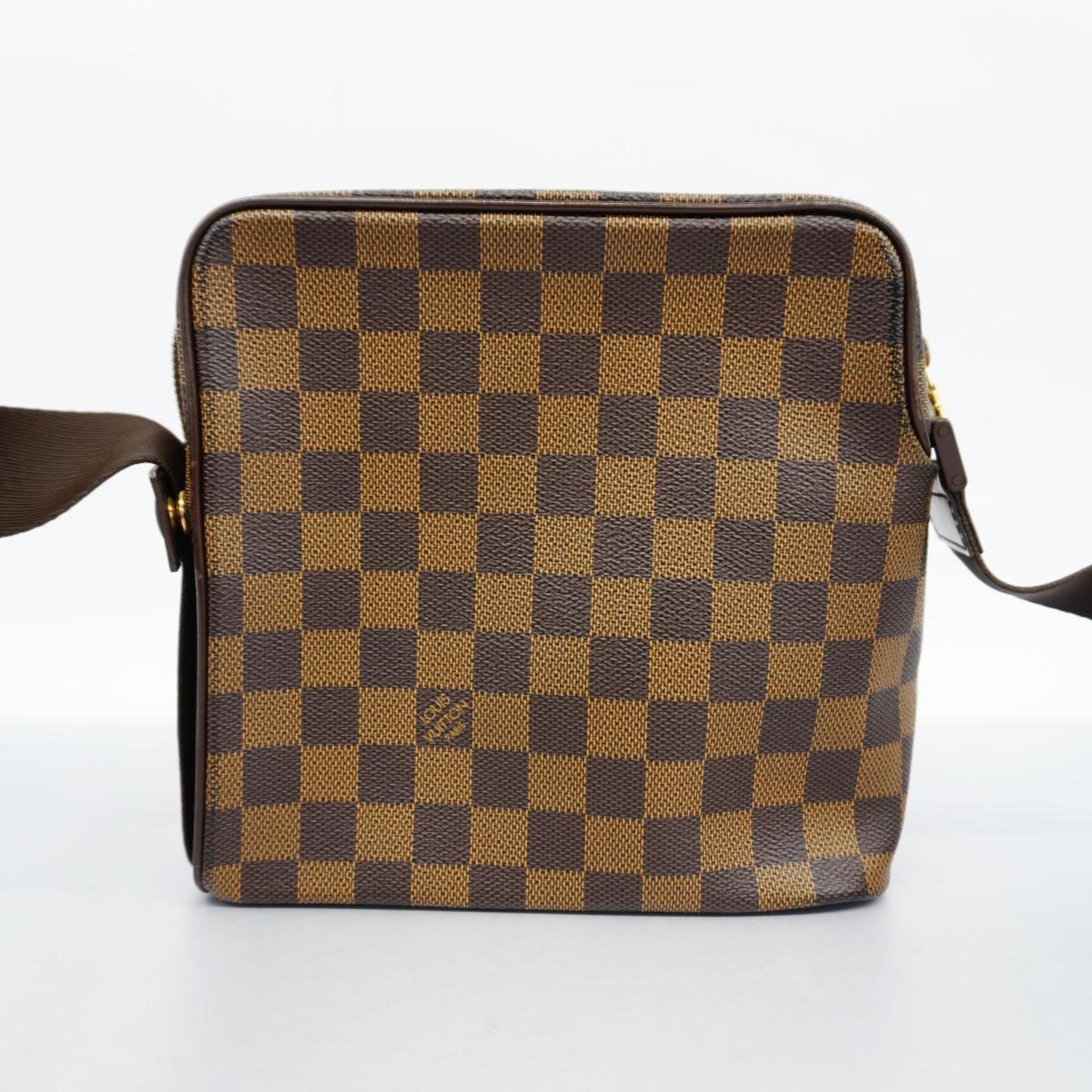 Louis Vuitton Shoulder Bag Damier Olaf PM N41442 Ebene Ladies