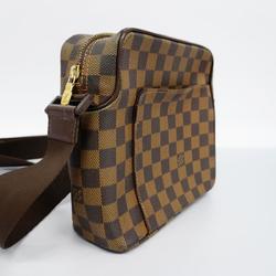 Louis Vuitton Shoulder Bag Damier Olaf PM N41442 Ebene Ladies