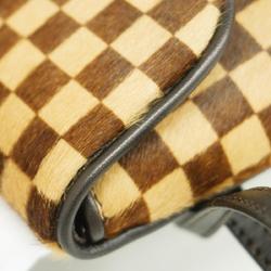 Louis Vuitton Shoulder Bag Damier Sauvage Gazelle Pochette M92130 Ebene Ladies