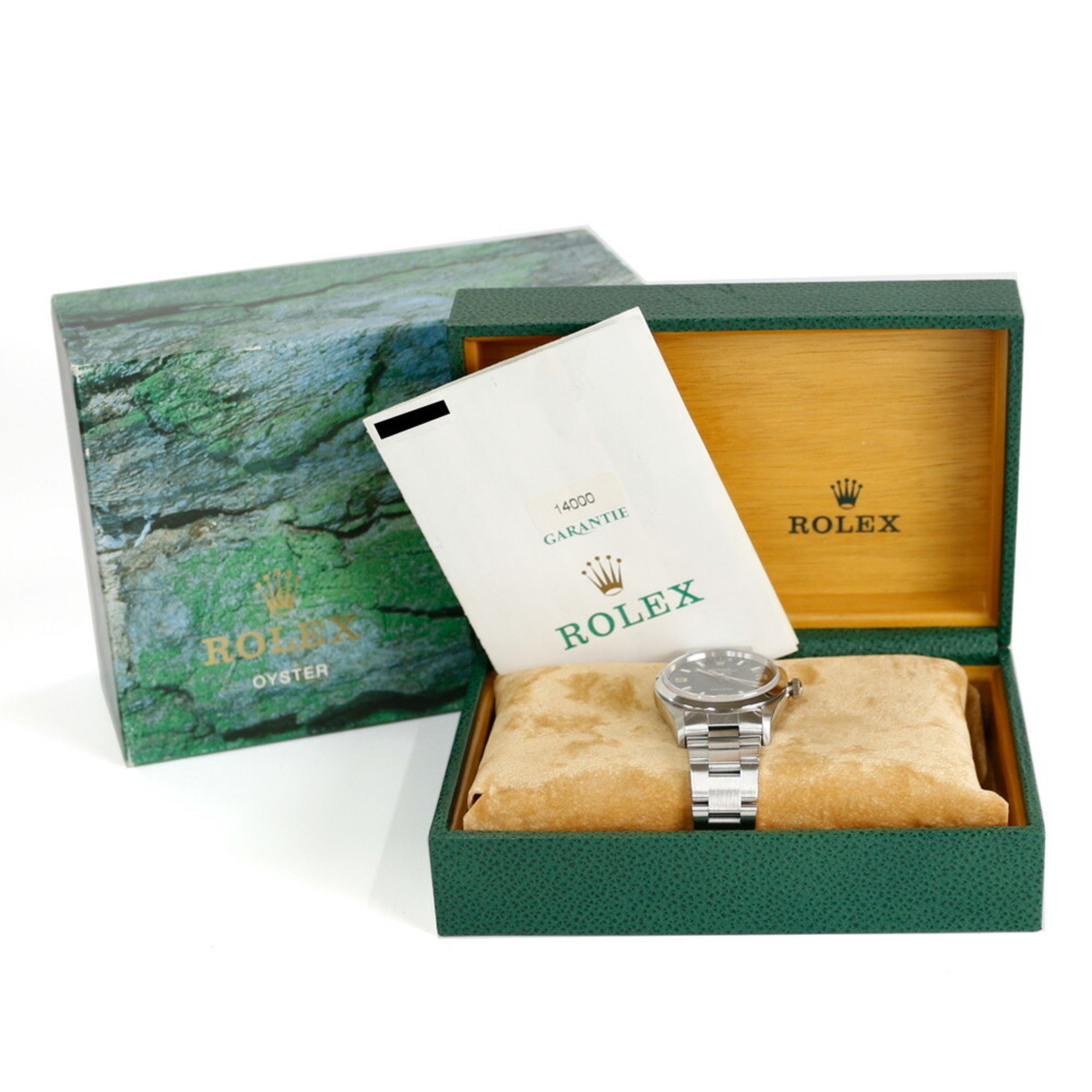 Rolex Air King Oyster Perpetual Watch Stainless Steel 14000 Automatic Men's ROLEX P Series 2000 Model Overhauled