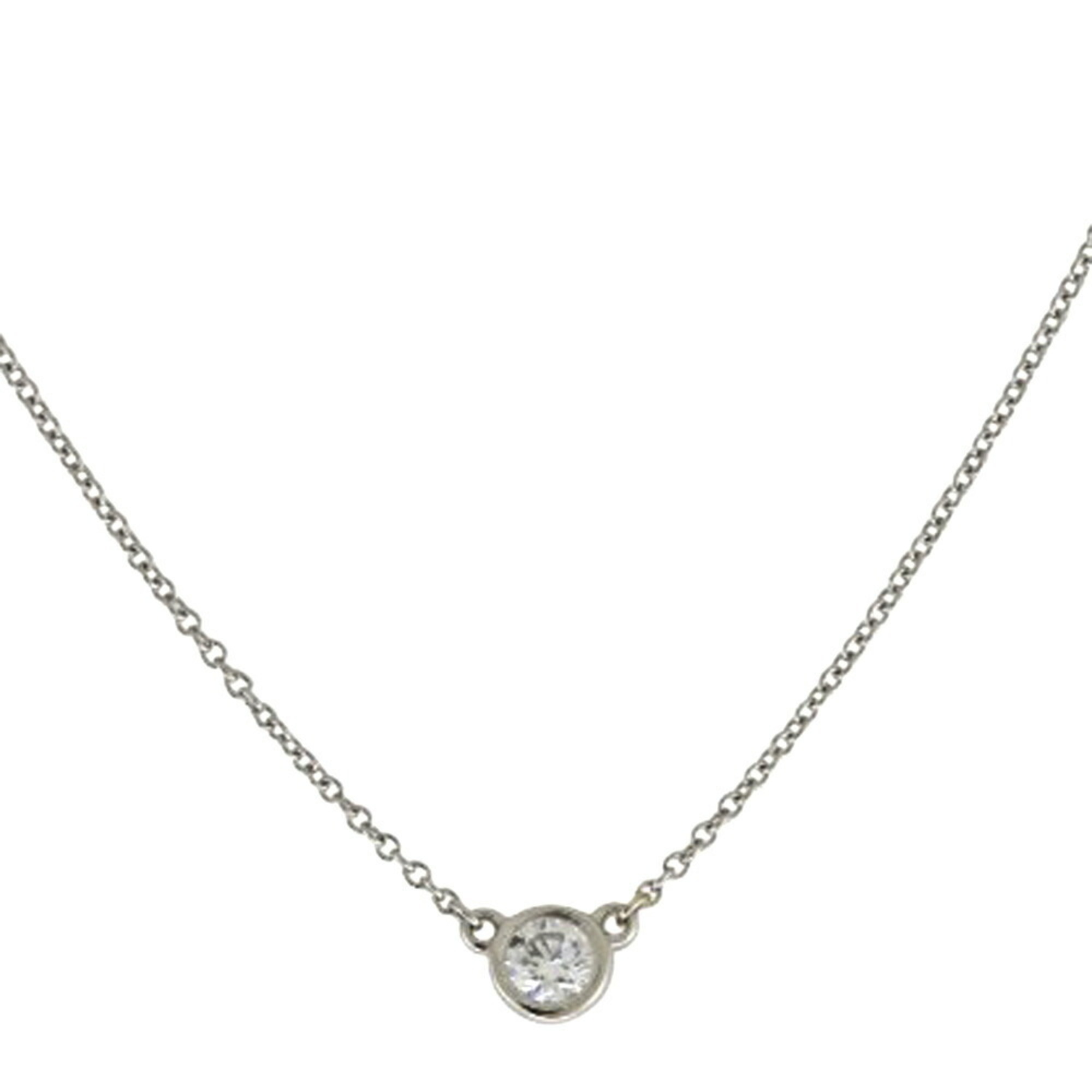 Tiffany by the Yard 0.17ct Necklace Pt950 Platinum Diamond Ladies TIFFANY&Co.