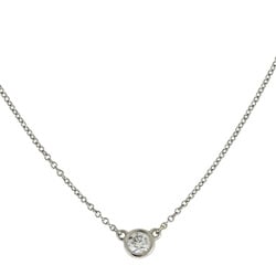 Tiffany by the Yard 0.17ct Necklace Pt950 Platinum Diamond Ladies TIFFANY&Co.