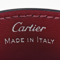 Cartier Must Do Card Case Leather Black Business Holder