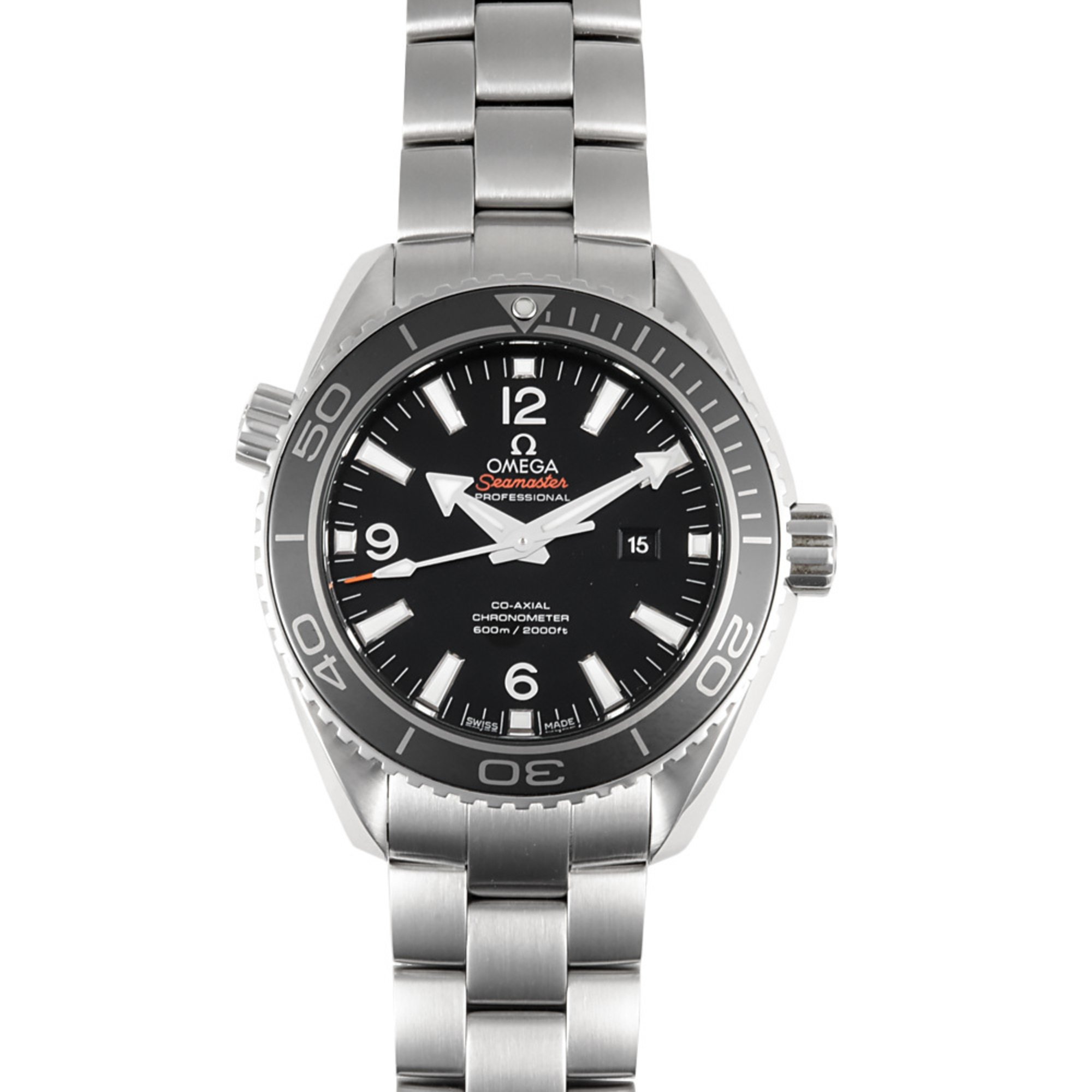 OMEGA 232.30.38.20.01.001 Seamaster Planet Ocean Co-Axial Watch Automatic Black Dial Men's