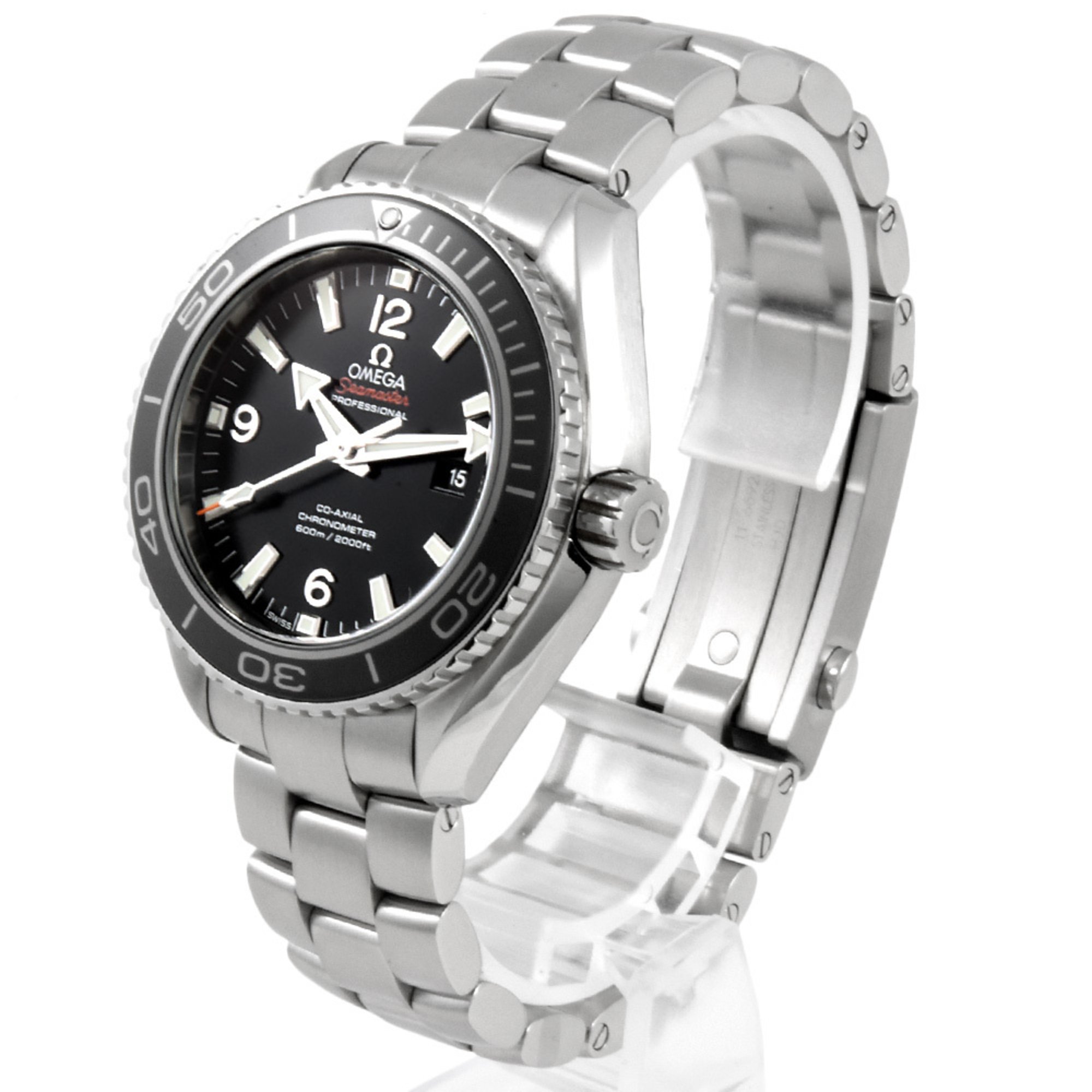 OMEGA 232.30.38.20.01.001 Seamaster Planet Ocean Co-Axial Watch Automatic Black Dial Men's