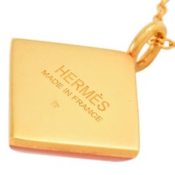 Hermes HERMES Medor Cupidon Necklace GP Pink