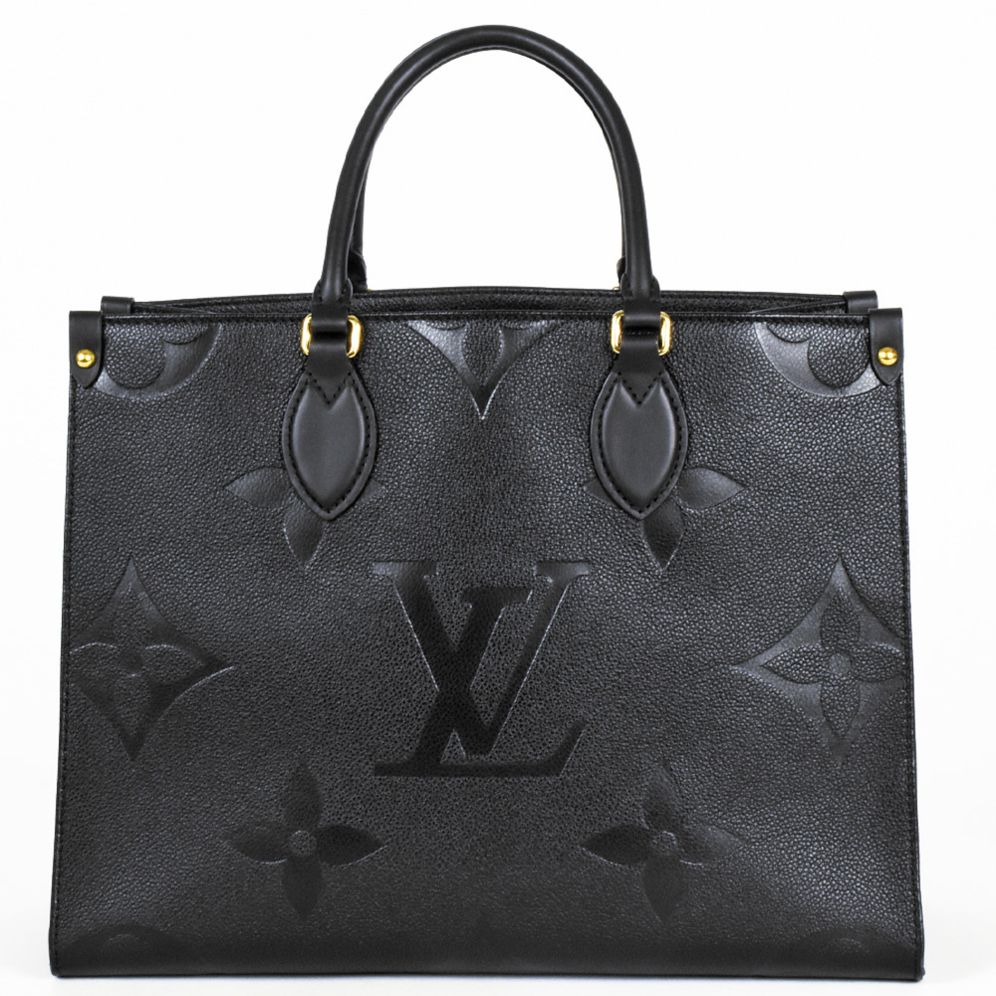 Louis Vuitton On the Go MM Tote Bag Monogram Empreinte M45595 Noir RFID (IC chip) built-in