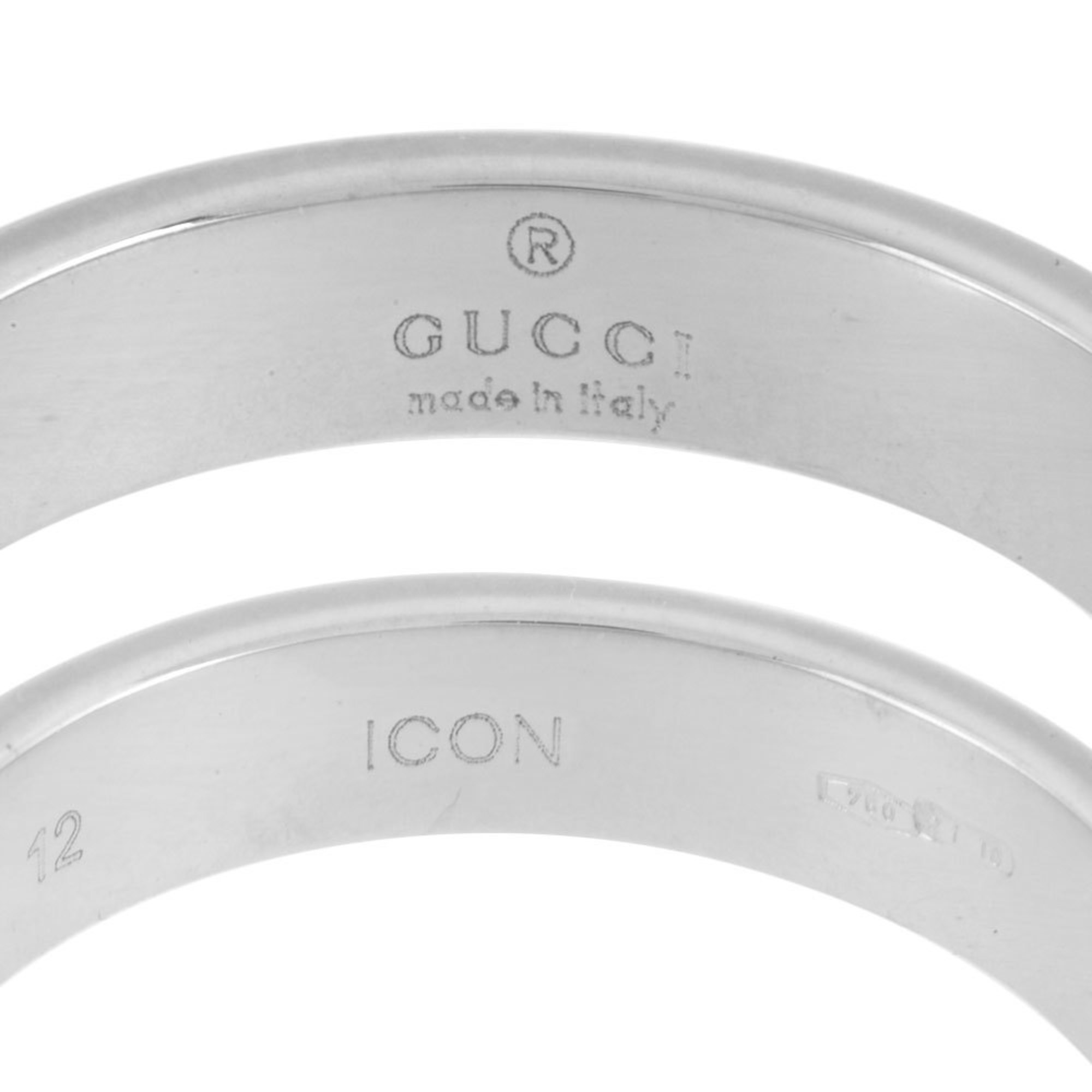 Gucci Icon Ring, Size 11, K18WG #12