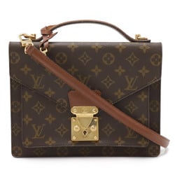 LOUIS VUITTON Louis Vuitton Monogram Montsouris 26 Second Bag Clutch Handbag Shoulder M51187