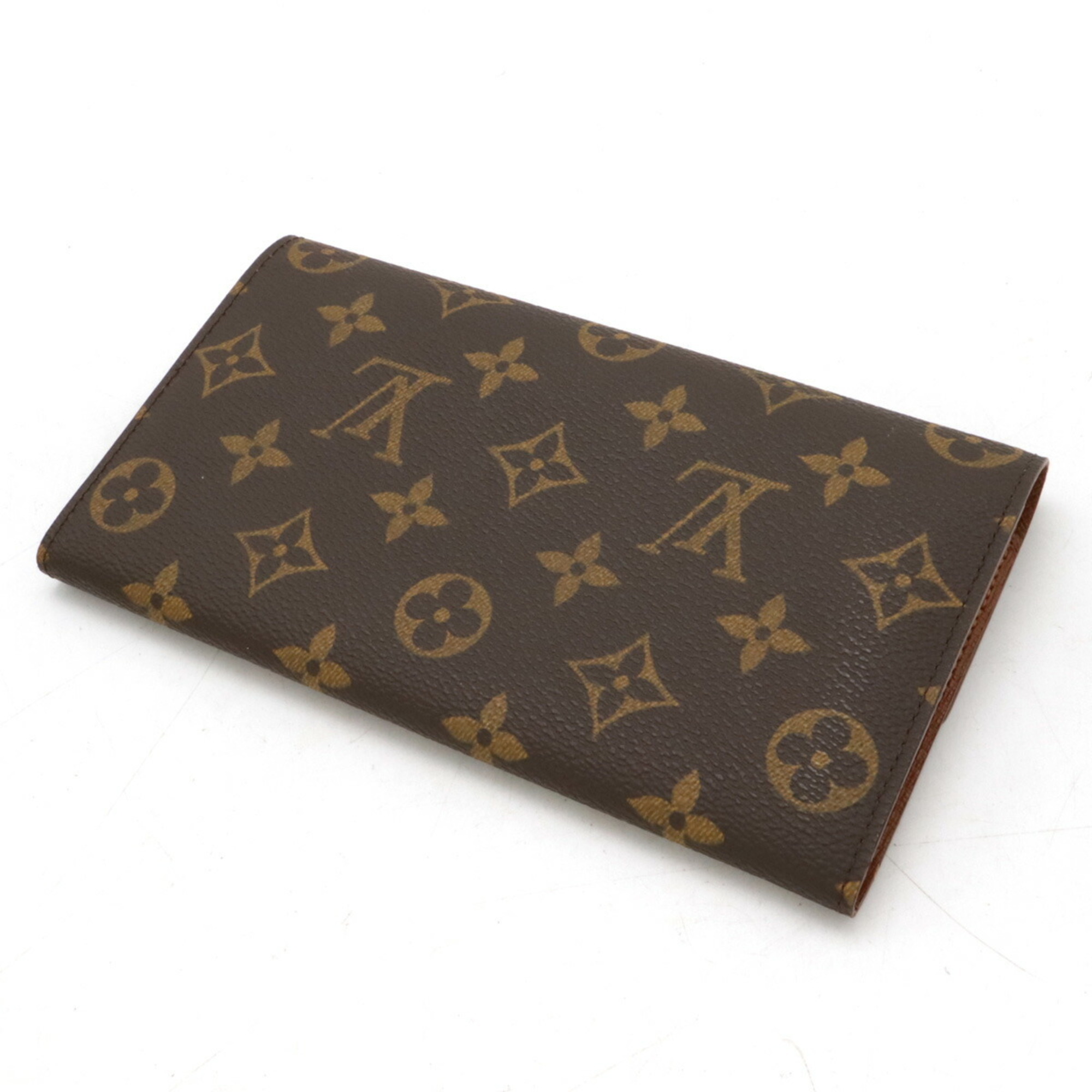 LOUIS VUITTON Louis Vuitton Monogram Pochette Porto Monnaie Credit Bi-fold long wallet M61725