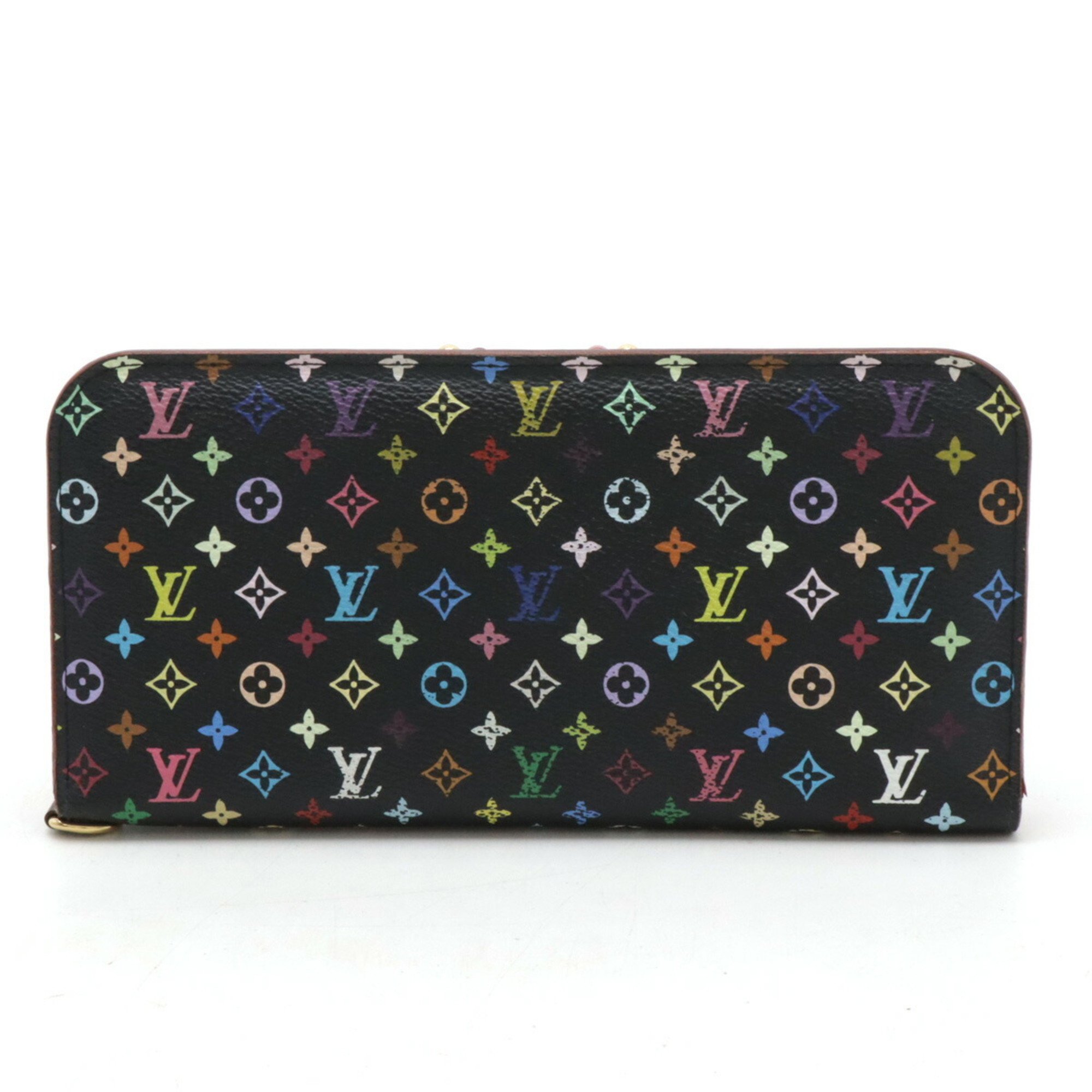 LOUIS VUITTON Louis Vuitton Monogram Multicolor Portefeuille Ansolite Noir Grenard M93754