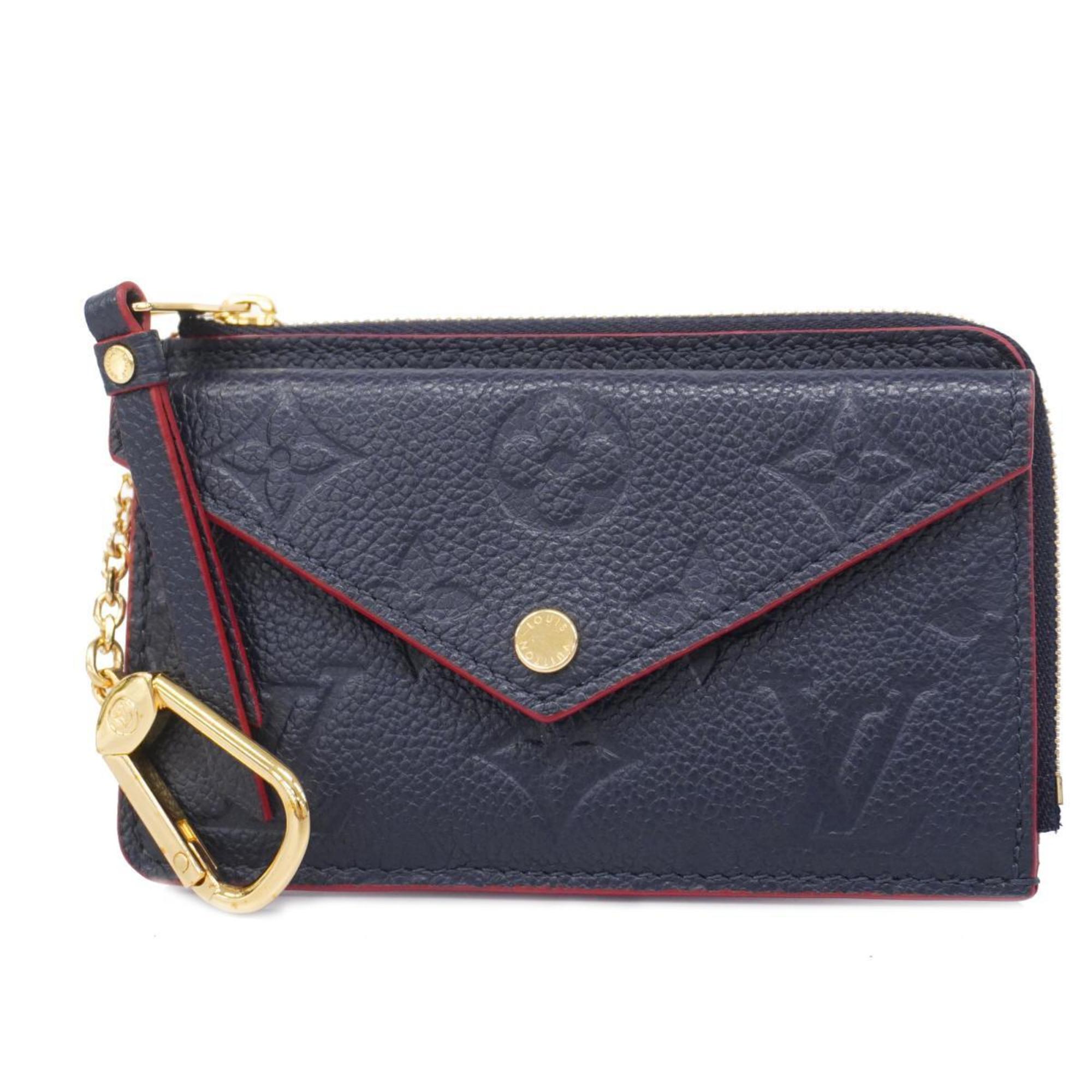 Louis Vuitton Wallet/Coin Case Monogram Empreinte Porte Carte Verso M69420 Marine Rouge Ladies