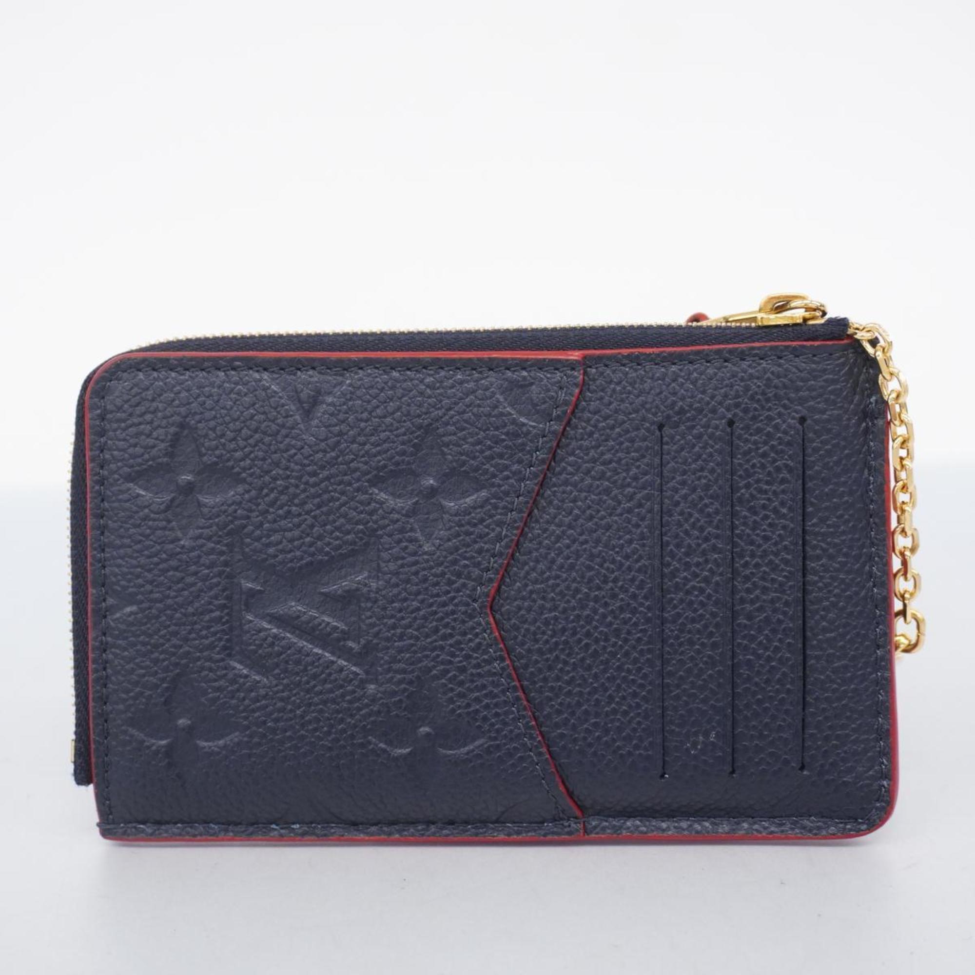 Louis Vuitton Wallet/Coin Case Monogram Empreinte Porte Carte Verso M69420 Marine Rouge Ladies