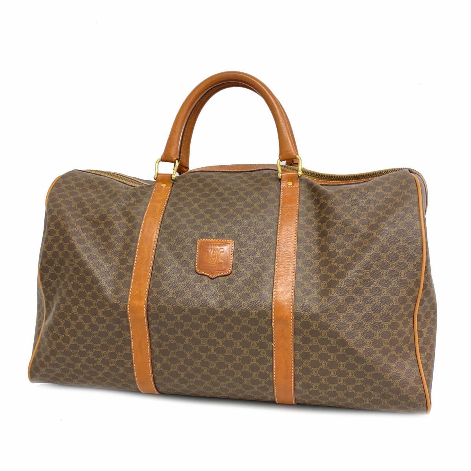 Celine Boston Bag Macadam Brown Men's Women's