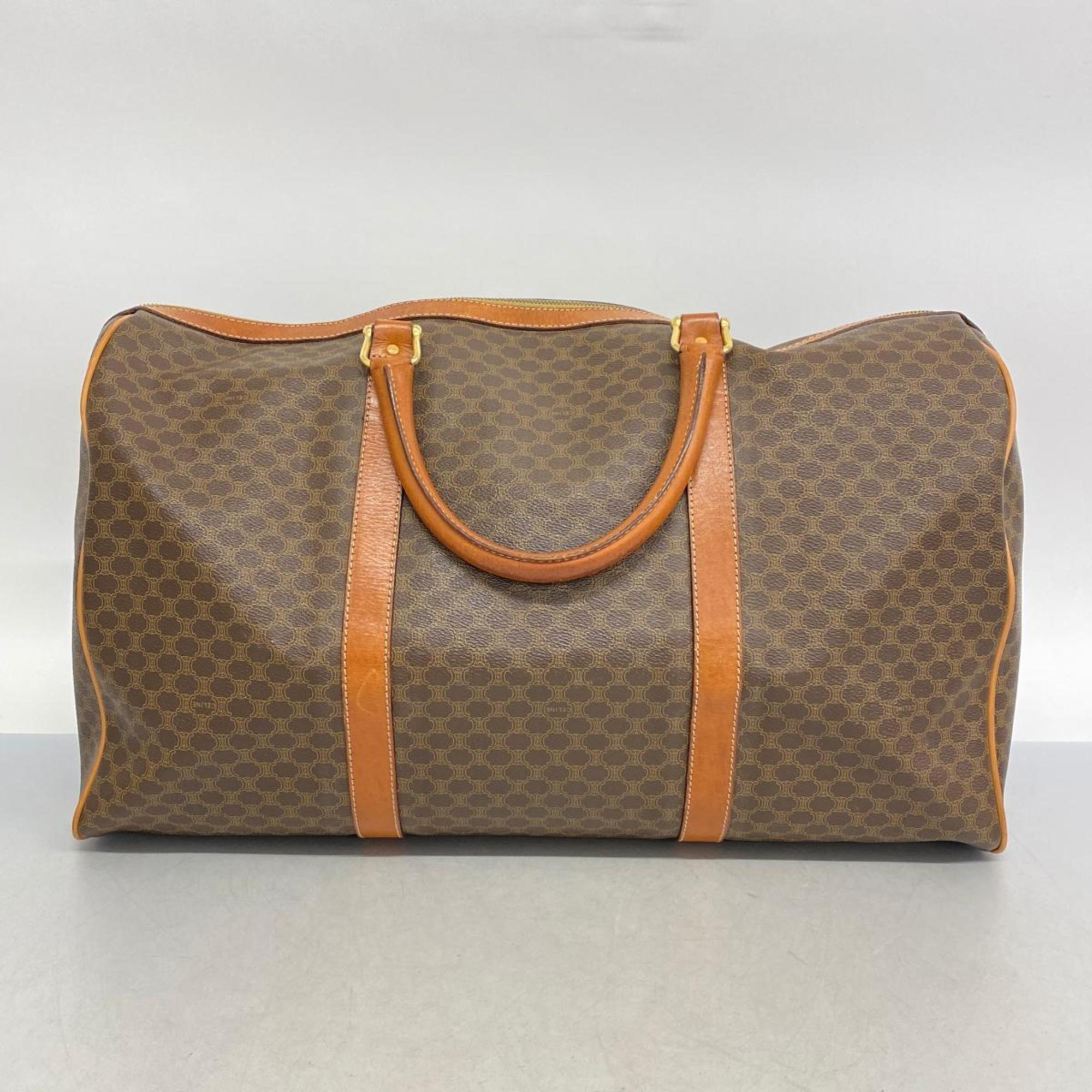 Celine Boston Bag Macadam Brown Men's Women's