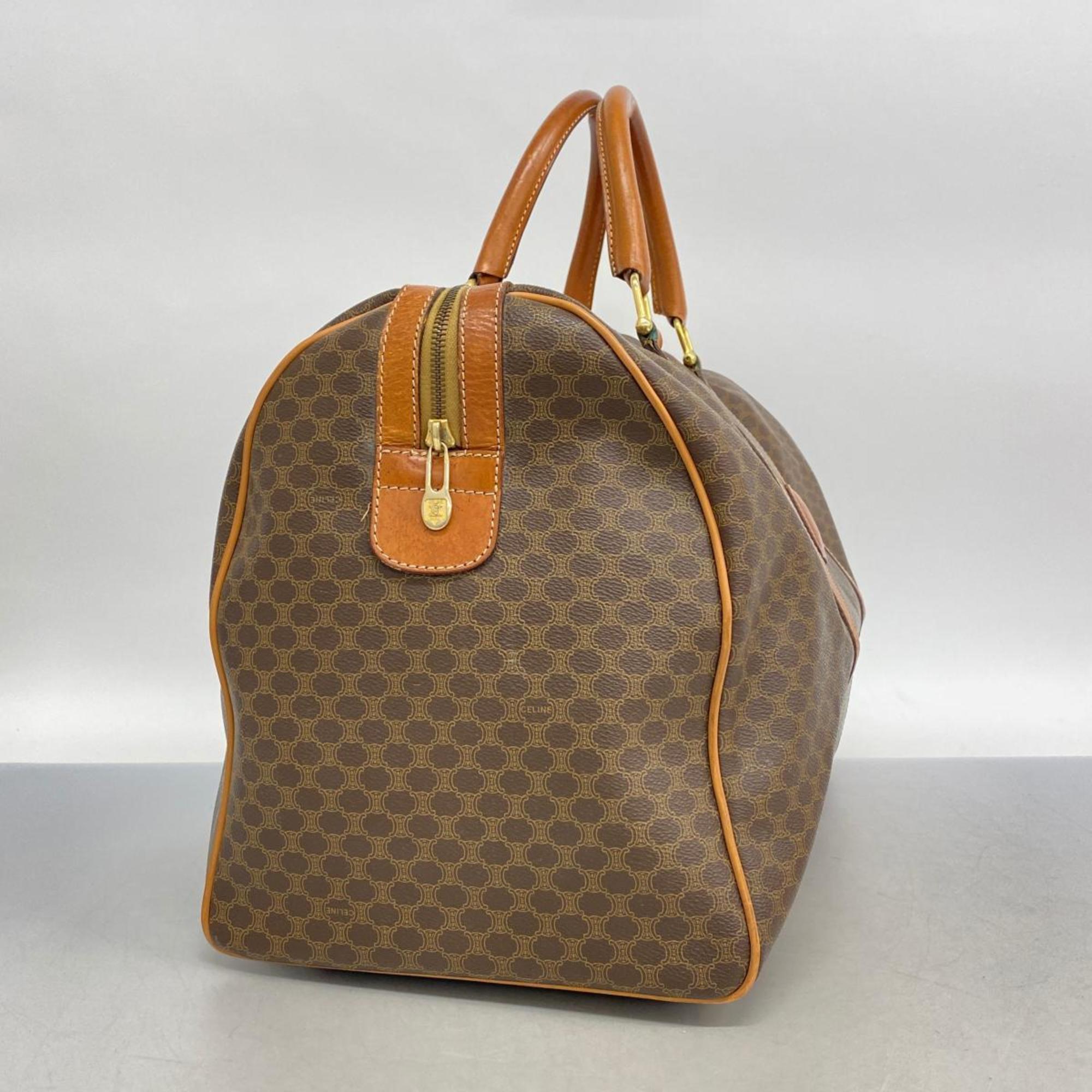 Celine Boston Bag Macadam Brown Men's Women's