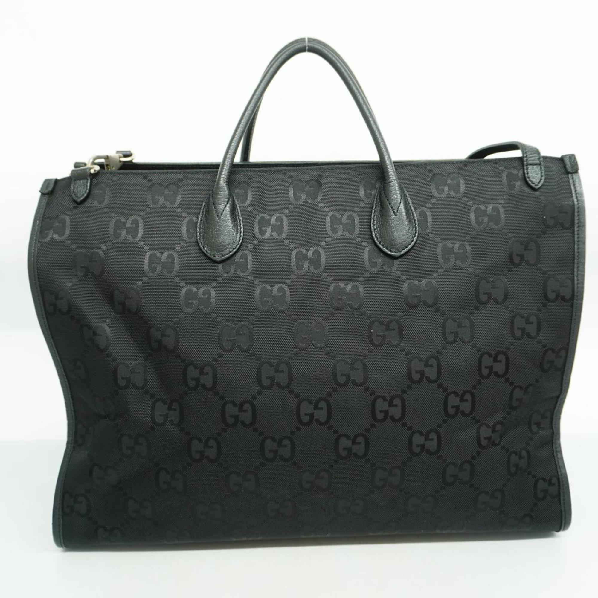 Gucci Handbag Off the Grid 630353 Nylon Canvas Black Men's Women's