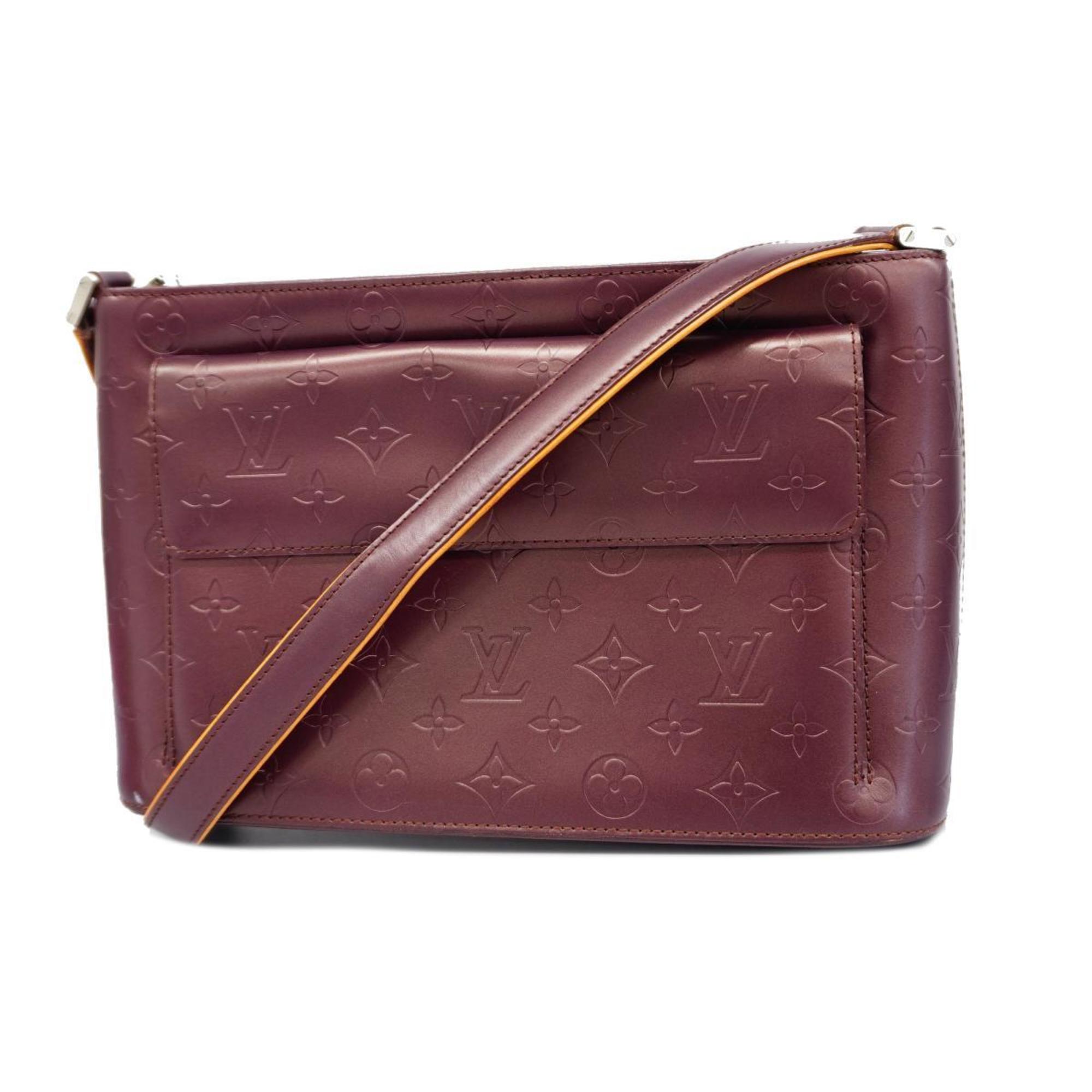 Louis Vuitton Shoulder Bag Monogram Matte Alston M55126 Violet Ladies