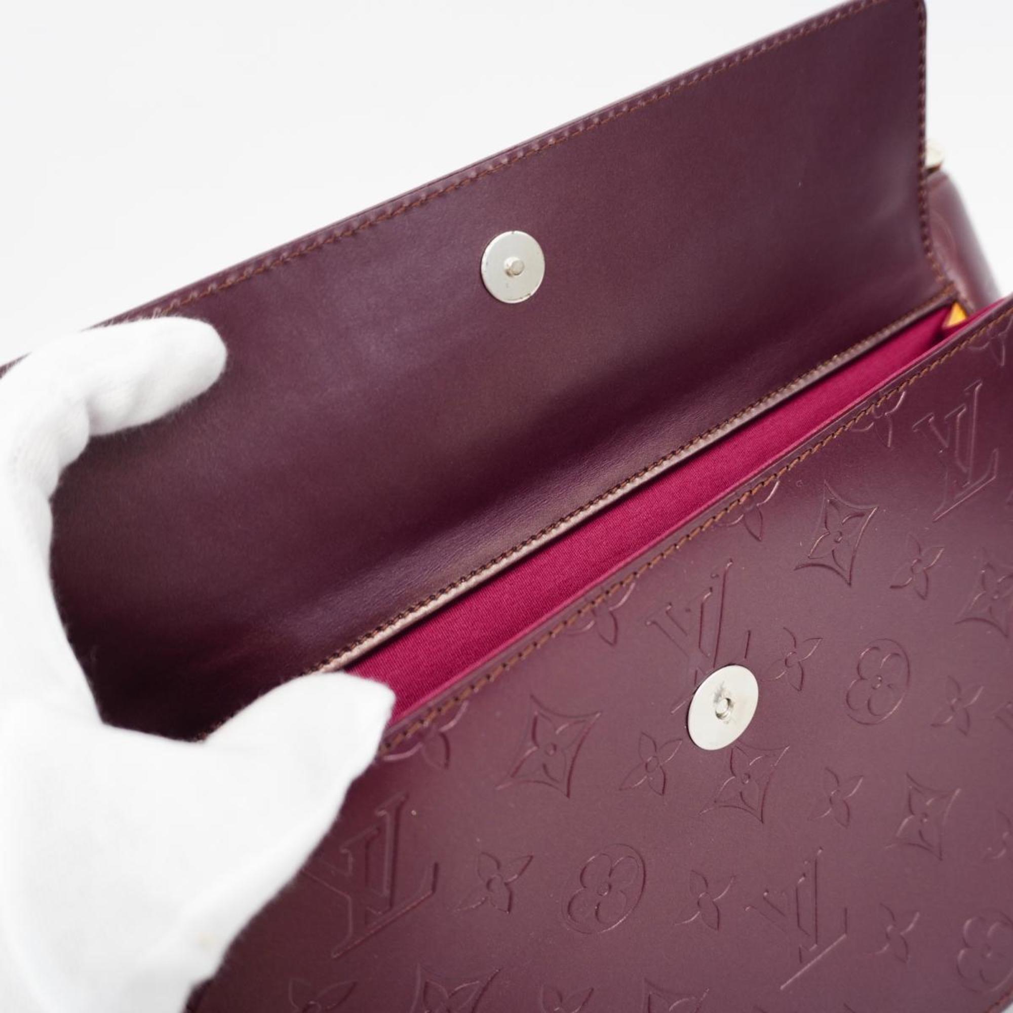 Louis Vuitton Shoulder Bag Monogram Matte Alston M55126 Violet Ladies