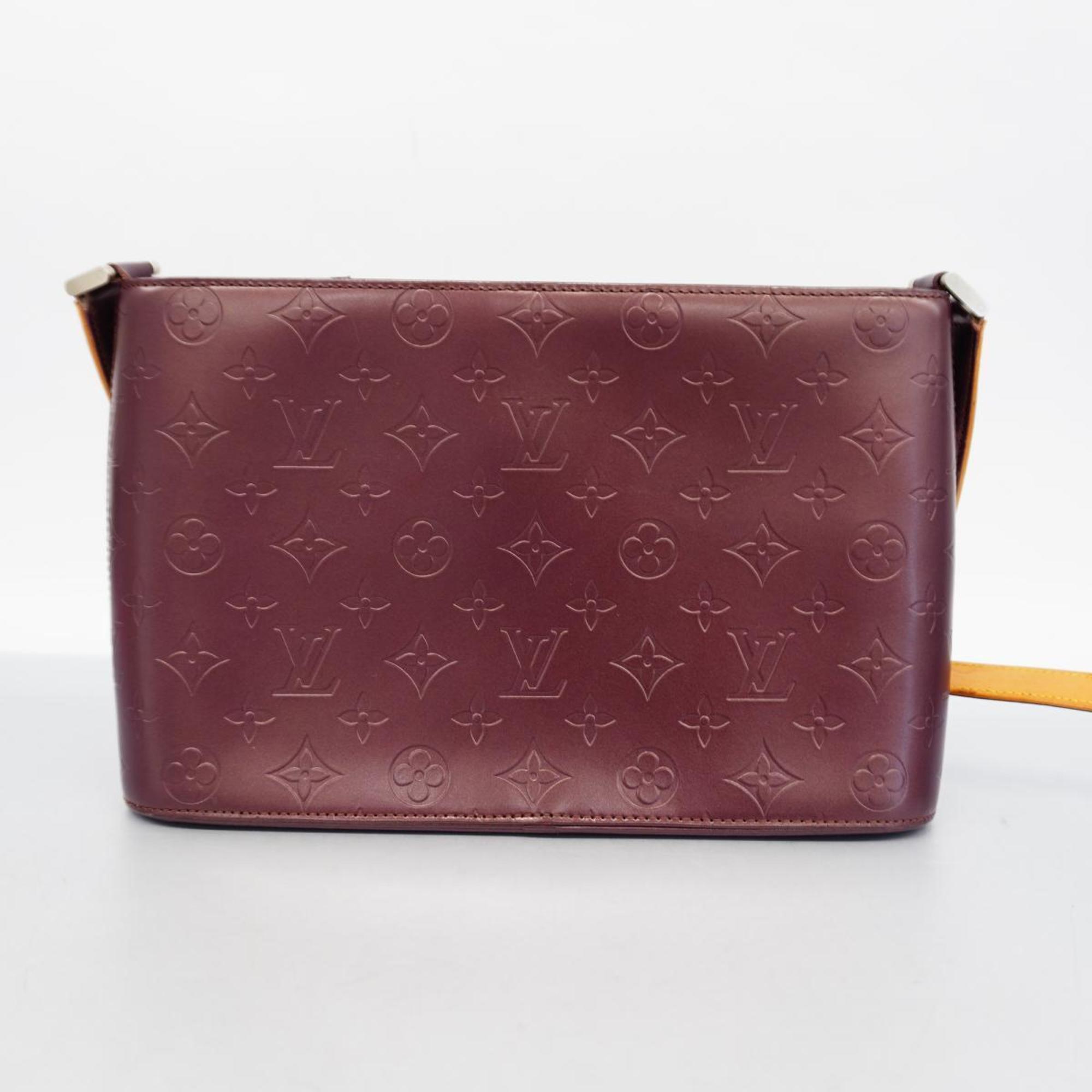 Louis Vuitton Shoulder Bag Monogram Matte Alston M55126 Violet Ladies