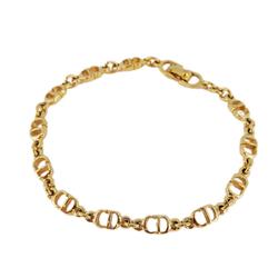 Christian Dior Bracelet CD GP Plated Gold Women's