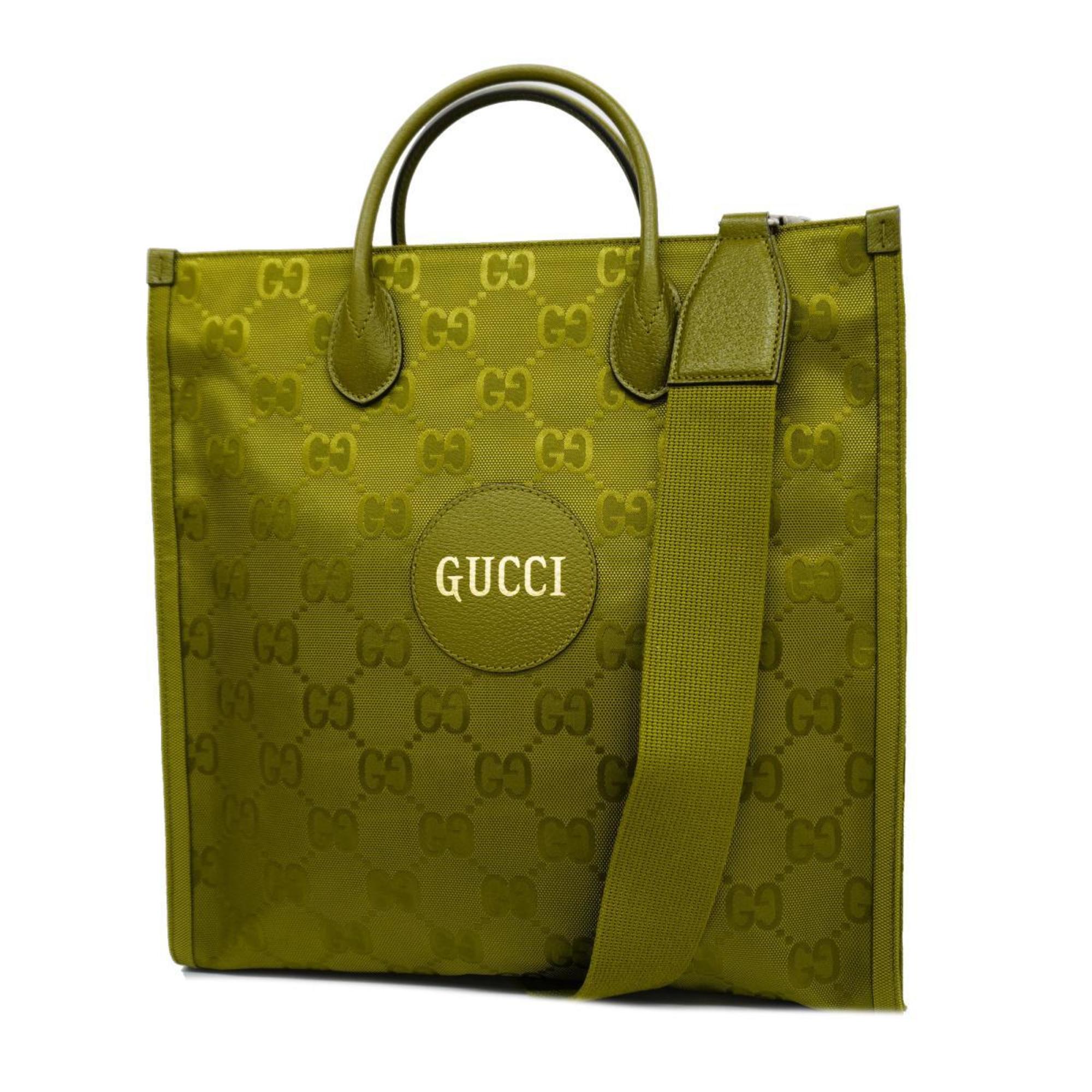 Gucci Handbag Off the Grid GG Nylon 696043 Green Men's Women's