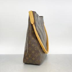 Louis Vuitton Shoulder Bag Monogram Looping GM M51145 Brown Ladies