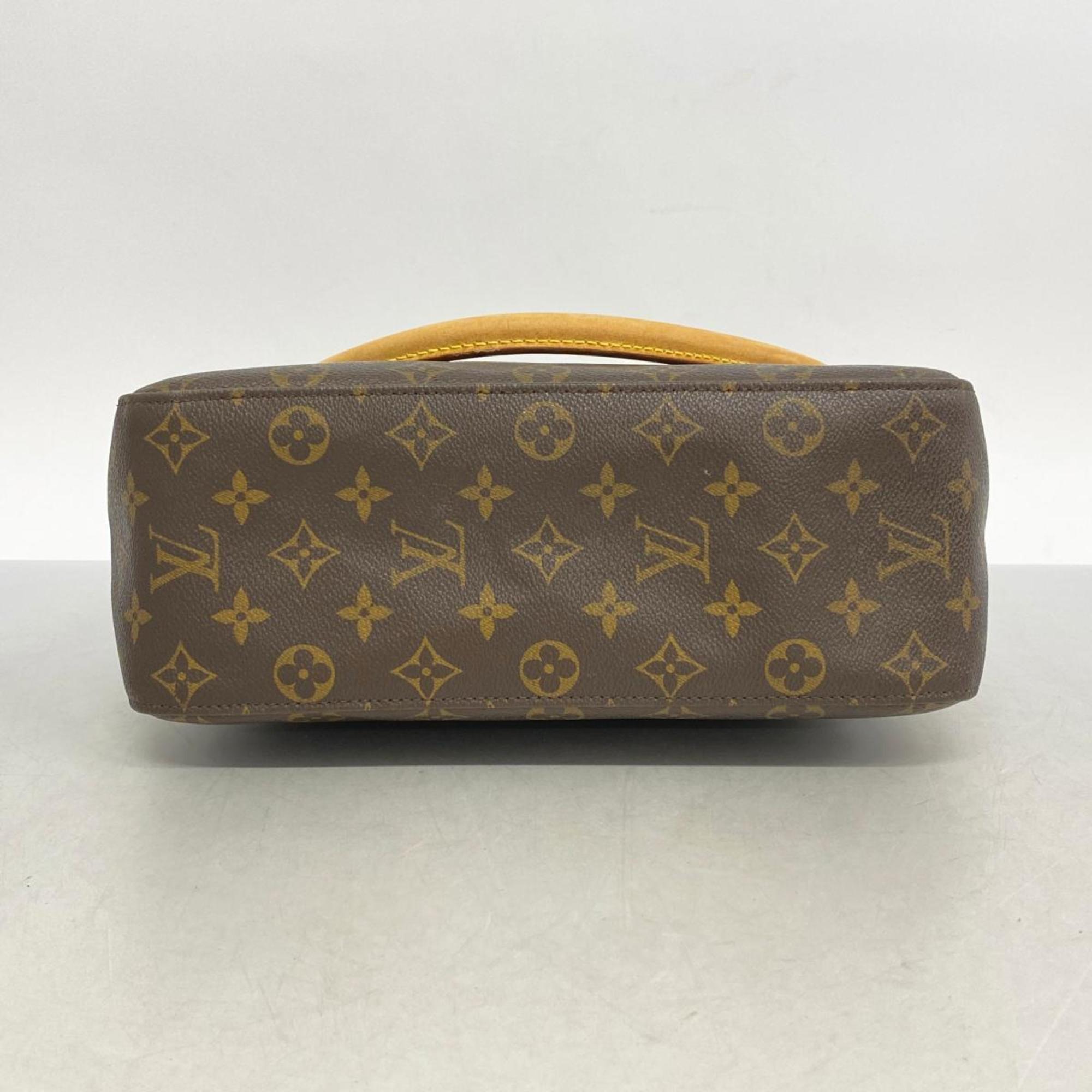 Louis Vuitton Shoulder Bag Monogram Looping GM M51145 Brown Ladies