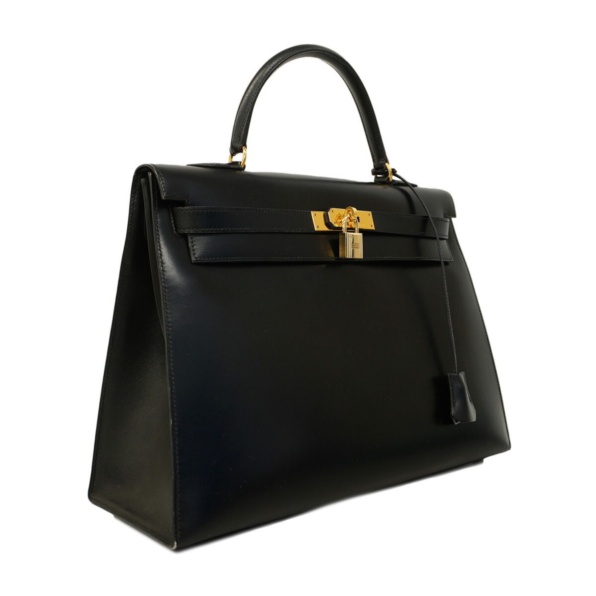 Hermes handbag Kelly 35 〇V stamp box calf black ladies