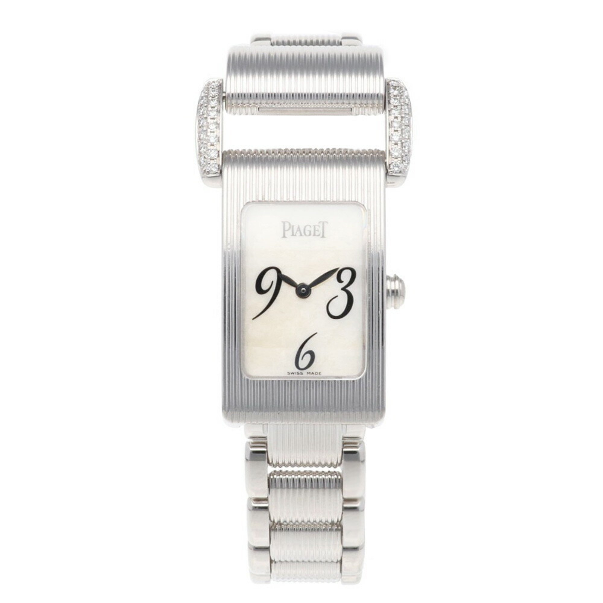 Piaget Miss Protocol Watch 18K 5322 Quartz Ladies PIAGET White Shell Diamond