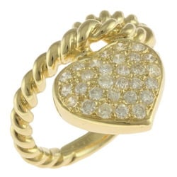 Heart Ring, Size 10, 18K Gold, Diamond, 0.53ct, Women's, Heart, REF09000000065285