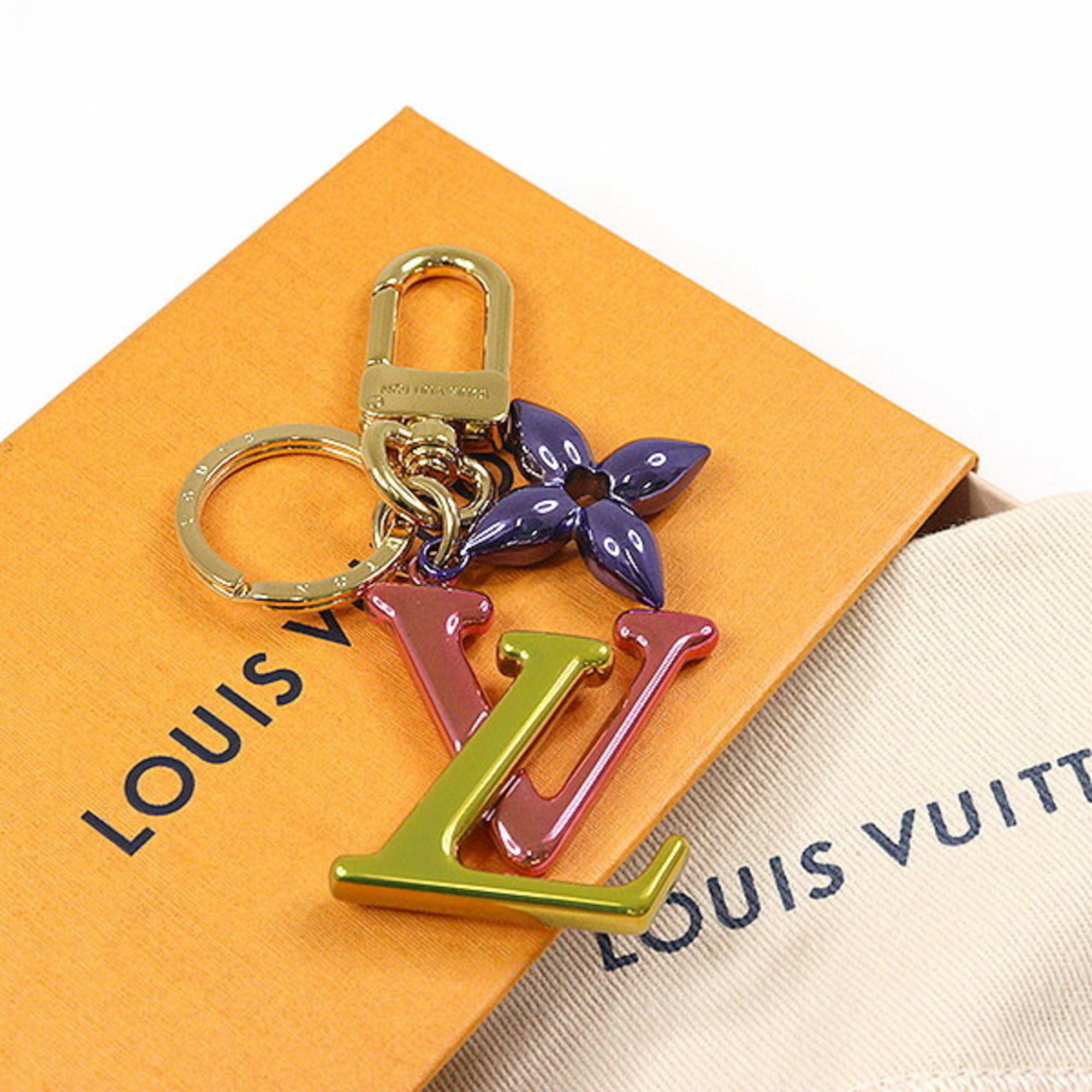 Louis Vuitton Keychain LV New Wave Metal Multicolor M67808 Bag Charm