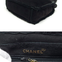 Chanel Suede Small Tote Bag Mouton Black