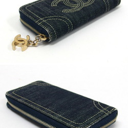 Chanel Sparkling Denim Coco Mark Coin Purse