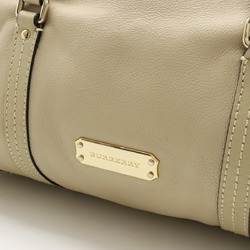 BURBERRY Handbag Tote Bag Shoulder Leather Beige