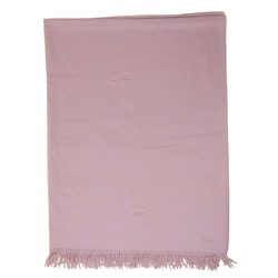 HERMES Large stole, lap blanket, embroidery, 100% cashmere, light purple