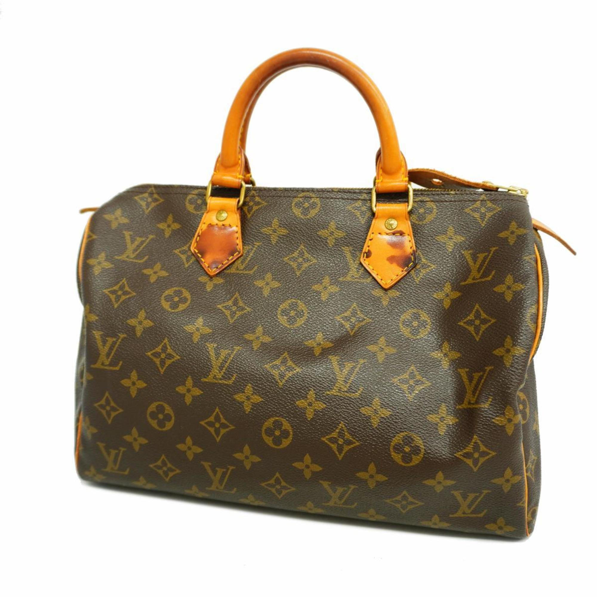 Louis Vuitton Handbag Monogram Speedy 30 M41108 Brown Ladies