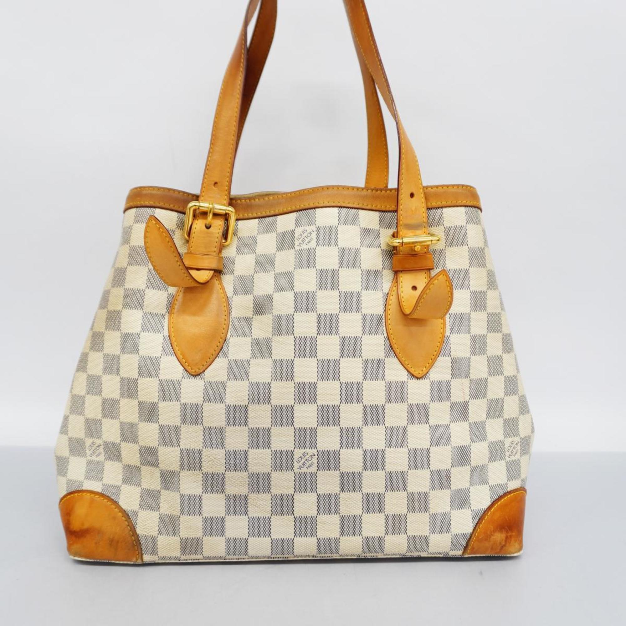 Louis Vuitton Tote Bag Damier Azur Hampstead MM N51206 White Women's