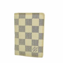 Louis Vuitton Business Card Holder Damier Azur Organizer de Poche N61727 White Men's Women's