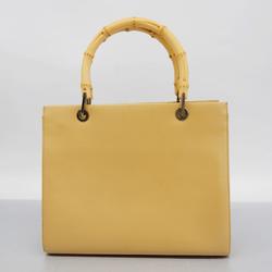 Gucci Handbag Bamboo 002 1016 Leather Beige Women's