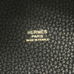 Hermes handbag Picotin Lock MM Y stamp Taurillon Clemence black ladies