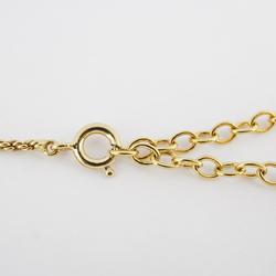 Christian Dior Necklace Oval GP Plated Gold Silver Women's