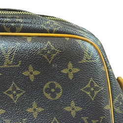 Louis Vuitton Reporter PM Monogram Shoulder Bag Canvas M45254 Brown Women's LOUIS VUITTON