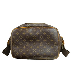 Louis Vuitton Reporter PM Monogram Shoulder Bag Canvas M45254 Brown Women's LOUIS VUITTON