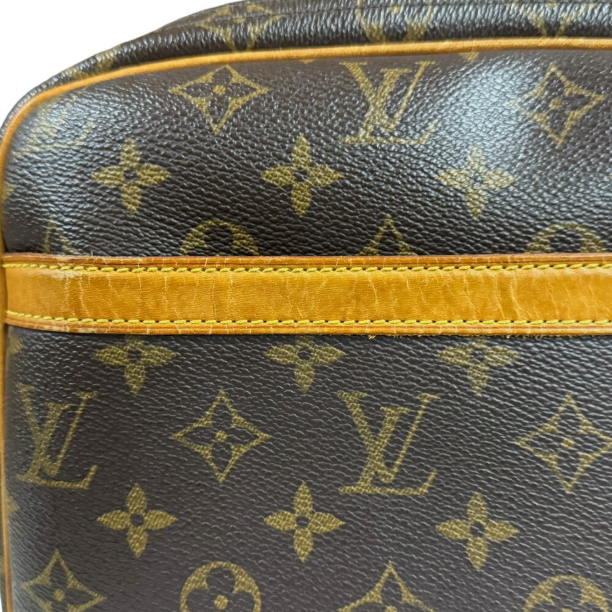 Louis Vuitton Reporter PM Monogram Shoulder Bag Canvas M45254 Brown Women's LOUIS VUITTON