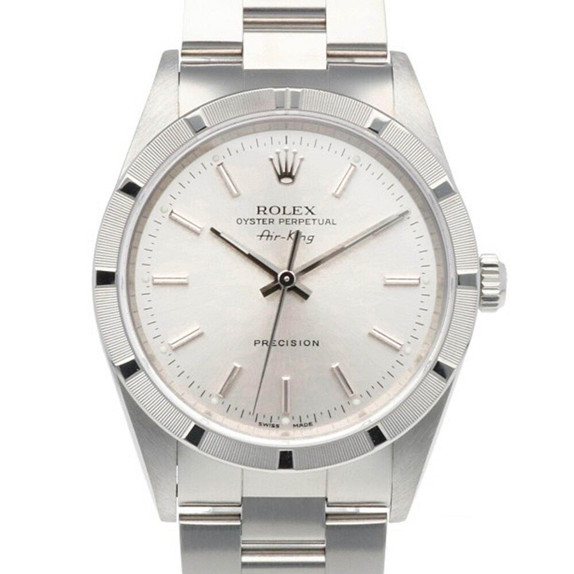 Rolex Air King Oyster Perpetual Watch Stainless Steel 14010 Automatic Men's ROLEX F Series 2003-2004 Overhauled