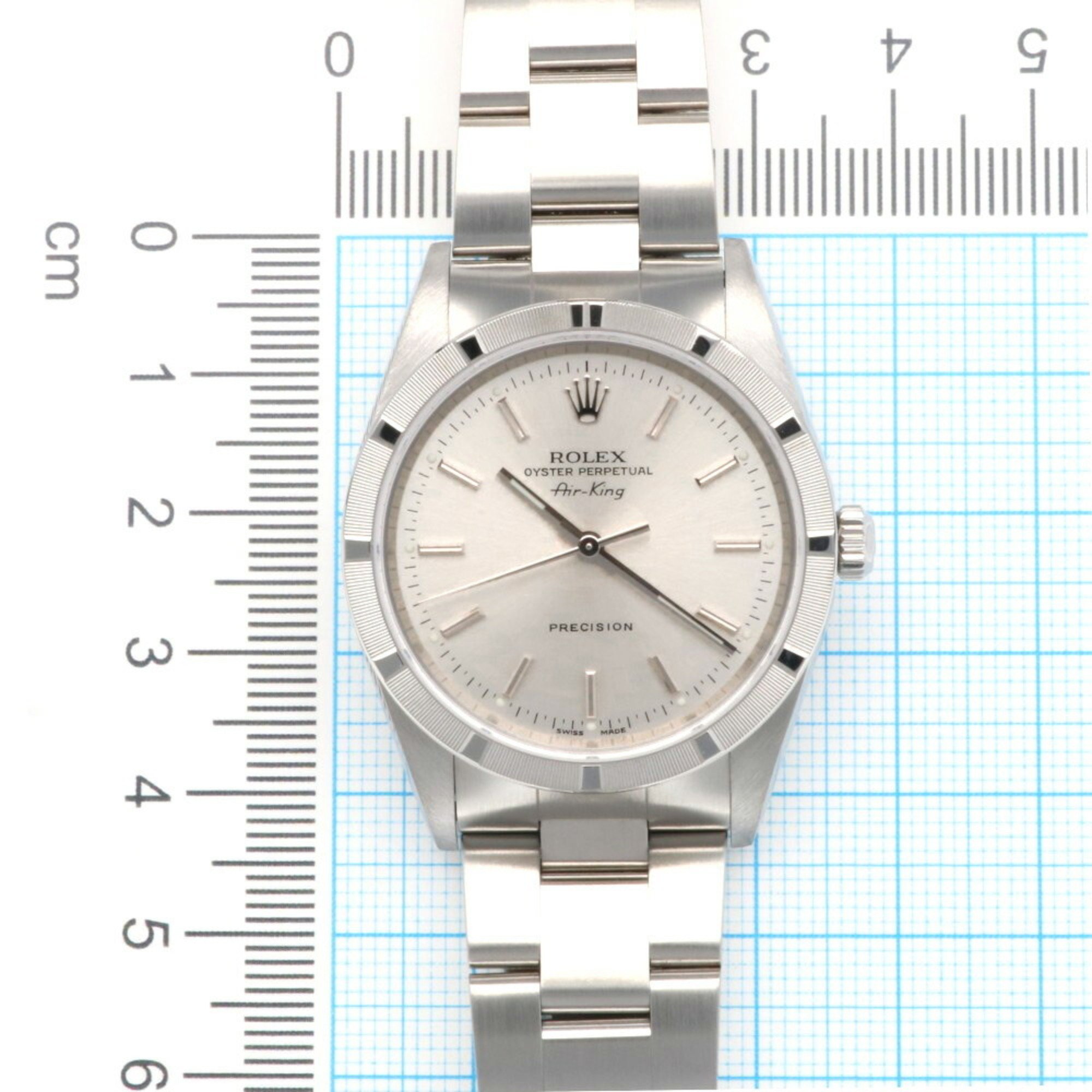 Rolex Air King Oyster Perpetual Watch Stainless Steel 14010 Automatic Men's ROLEX F Series 2003-2004 Overhauled