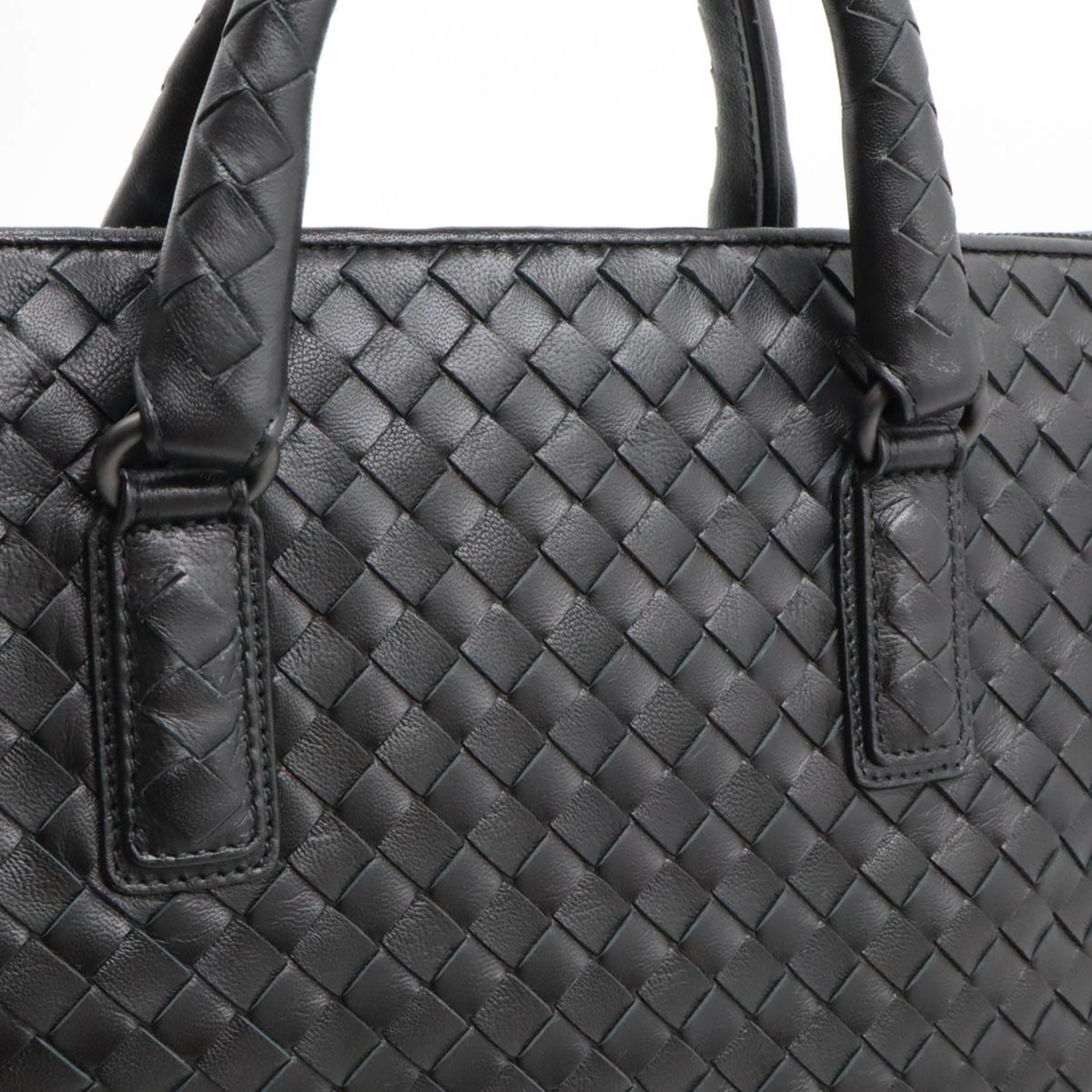 BOTTEGA VENETA Bottega Veneta Intrecciato Convertible Tote Bag Shoulder Leather Black 354216