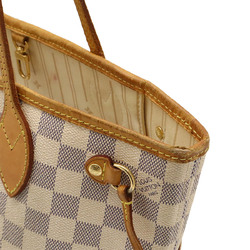 LOUIS VUITTON Damier Azur Neverfull PM Tote Bag Handbag Shoulder N51110