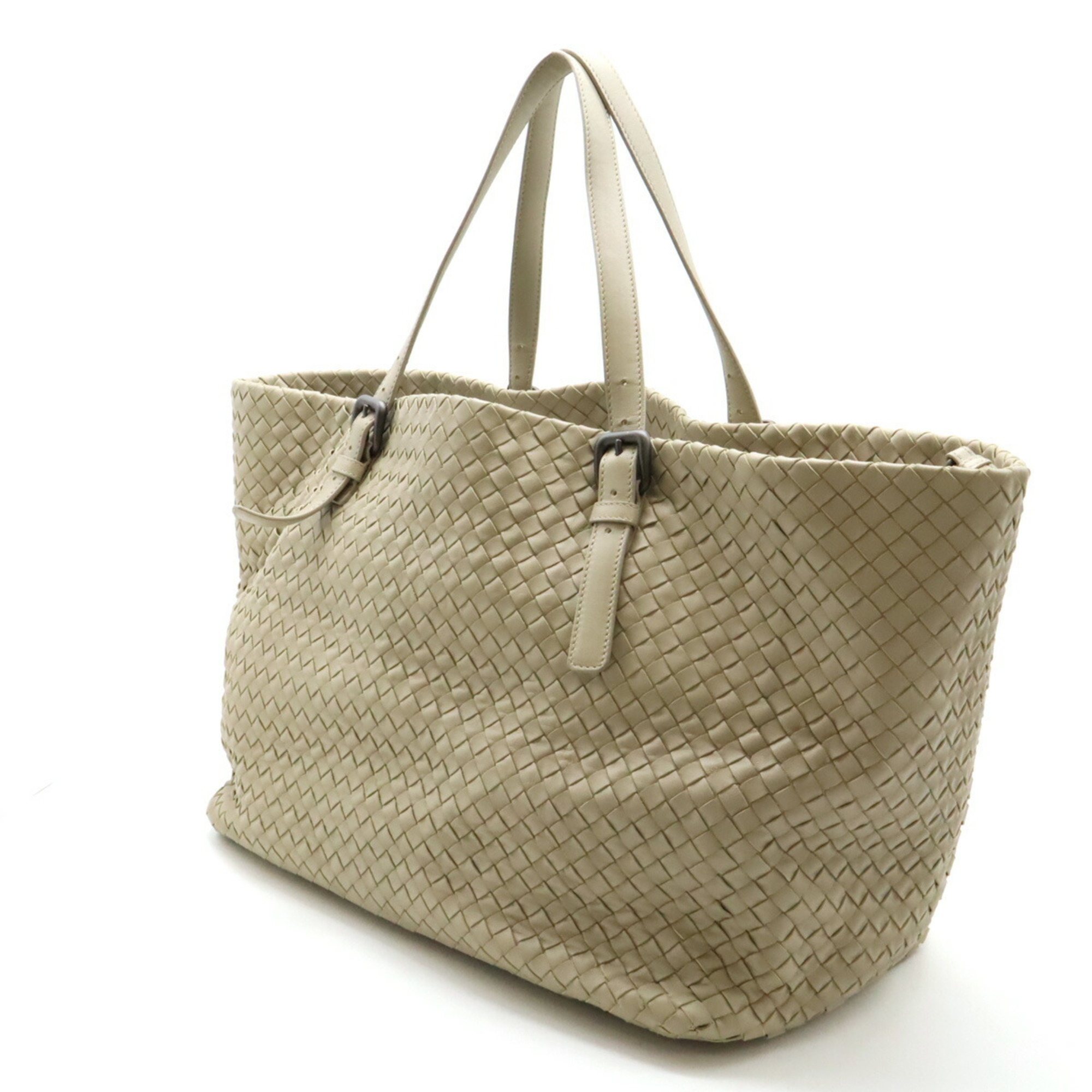 BOTTEGA VENETA Bottega Veneta Intrecciato Chester Bag Tote Large Sand Beige